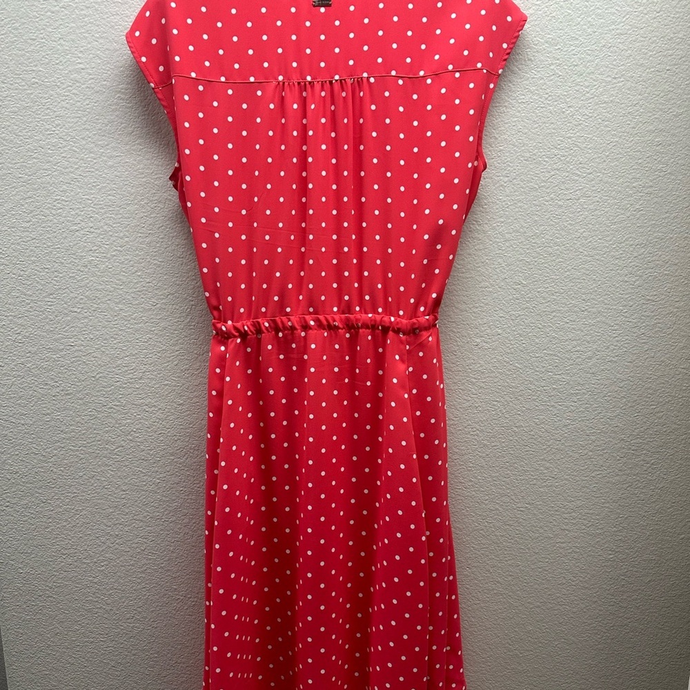 New Anne Klein Dot Print A-line Dress - Picture 2 of 6